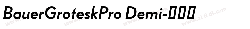 BauerGroteskPro Demi字体转换 BauerGroteskPro Demi字体转换